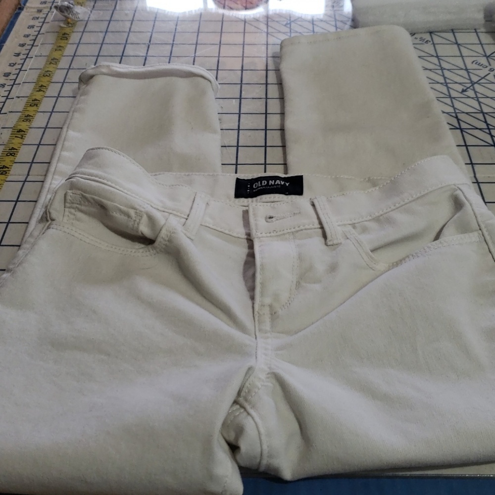 Kids skinny denim capris